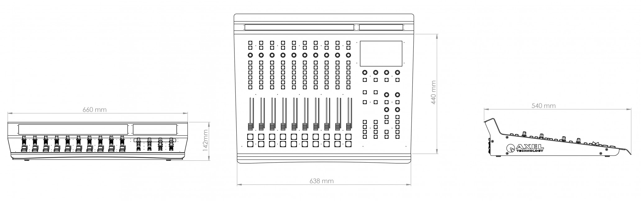 Console de mixage radio Oxygène 3000 AxelTech