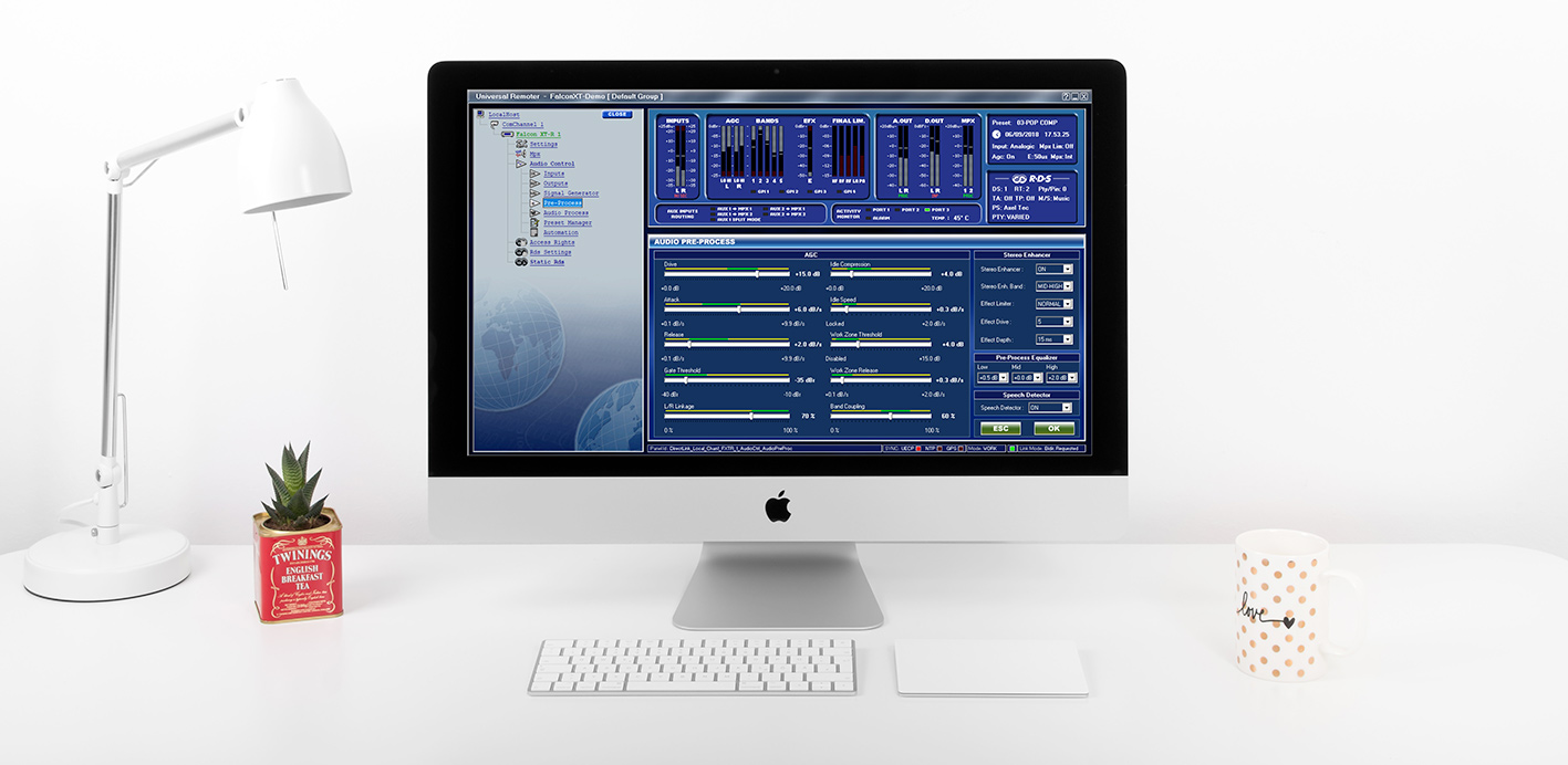 Broadcast audio processor Falcon XT AxelTech