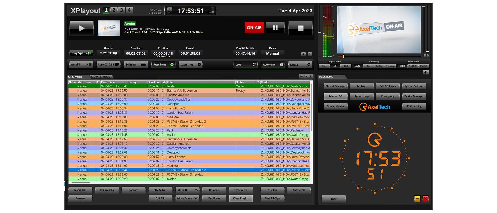 TV Automation Channel In A Box XTV Suite | AxelTech