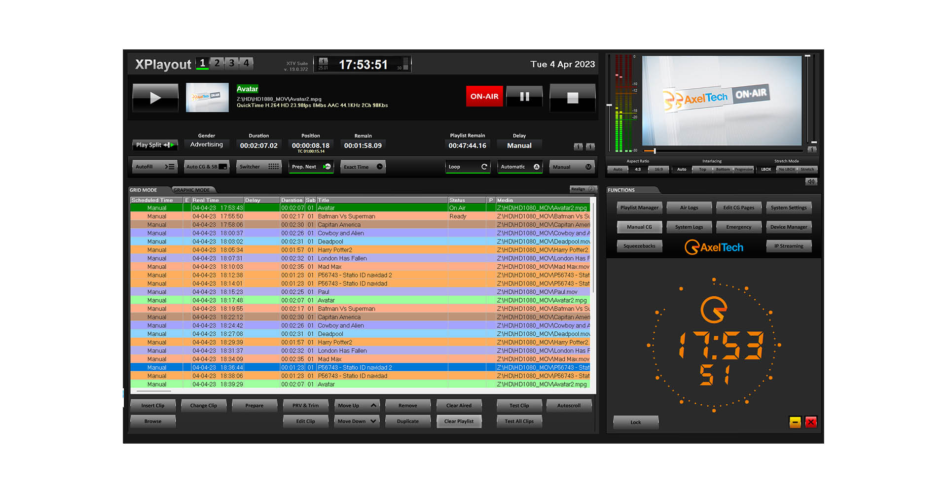 TV Automation Channel In A Box XTV Suite | AxelTech